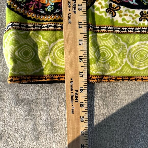 Soft Surroundings Large Y2K Sweater Knit Tank Top Multicolor Artsy Pattern Crop - Picture 8 of 8